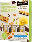 PINGO DOCE BARRAS DE FRUTOS SECOS AMENDOINS, AMÊNDOAS, PISTACHIO E CHOCOLATE PRETO PINGO DOCE BARRAS DE FRUTOS SECOS AMENDOINS, AMÊNDOAS, PISTACHIO E CHOCOLATE PRETO