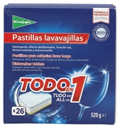 EL CORTE INGLÉS PASTILHAS PARA MÁQUINA LAVAR LOUÇA - TUDO EM 1 EL CORTE INGLÉS PASTILHAS PARA MÁQUINA LAVAR LOUÇA - TUDO EM 1