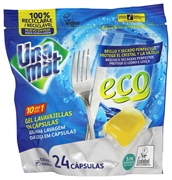 UNAMAT ECO - GEL PARA LAVAGEM LOIÇA EM CÁPSULAS - 10 EM 1 UNAMAT ECO - GEL PARA LAVAGEM LOIÇA EM CÁPSULAS - 10 EM 1