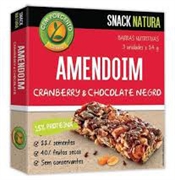 CEM PORCENTO SNACK NATURA Amendoim, cranberry & chocolate negro