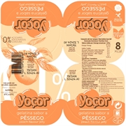 YOÇOR Gelatina sabor a Pêssego 0% Açúcares adicionados