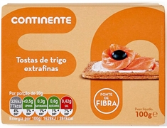 CONTINENTE Tostas de Trigo Extrafinas
