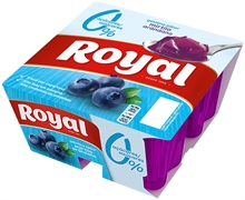 ROYAL Gelatina sabor Mirtilo arándano 0% Açúcares