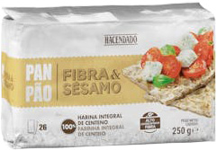 HACENDADO (MERCADONA) Pão Fibra & Sésamo