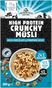 CROWNFIELD (LIDL) HIGH PROTEIN CRUNCHY MUESLI MILK CHOCOLATE & PUMPKIN SEEDS