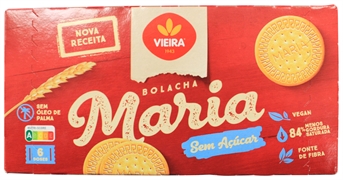 VIEIRA BOLACHA MARIA SEM AÇUCARES 6X25G