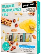 PINGO DOCE Barras de Frutos Secos Amendoins, Amêndoas, Avelãs e Mel