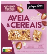 PINGO DOCE AVEIA & CEREAIS CHOCOLATE BRANCO & MORANGO