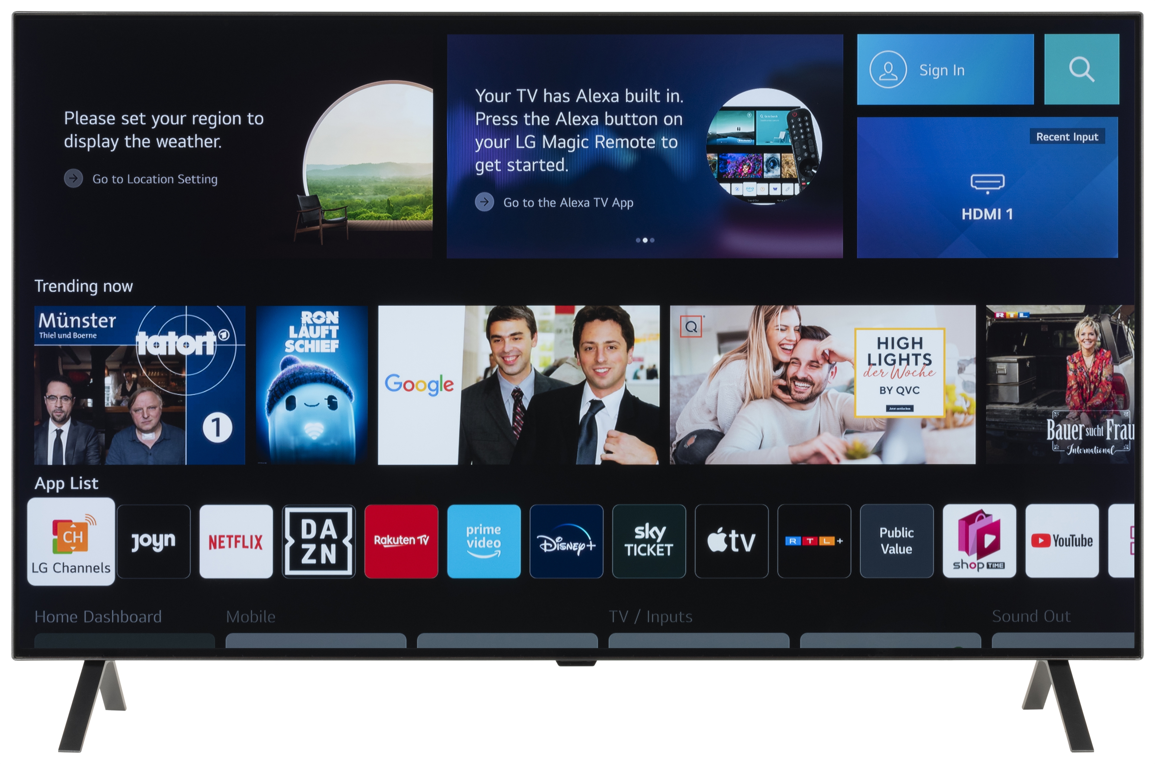 LG OLED48A26LA