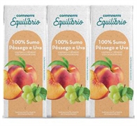 CONTINENTE EQUILÍBRIO 100% SUMO PÊSSEGO E UVA