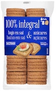 HACENDADO (MERCADONA) 100% integral baixo em sal & açucares